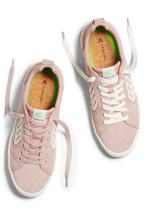 UNISEX CATIBA PRO SKATE ROSE SUEDE AND CANVAS SNEAKER 3