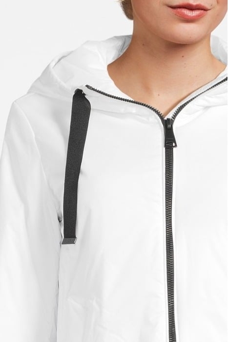 ZIP FRONT W/HOOD JKT WHITE 4