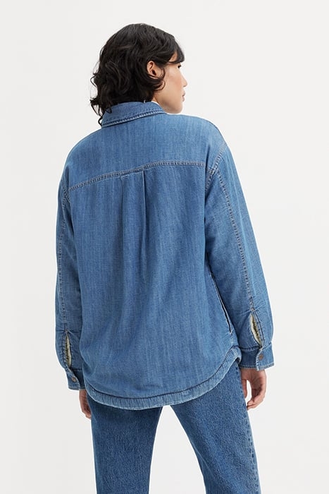 LOLA DENIM SHACKET IN BLUE 2