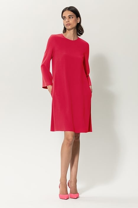 MINI DRESS WITH ¾ SLEEVES BRIGHT RED 1