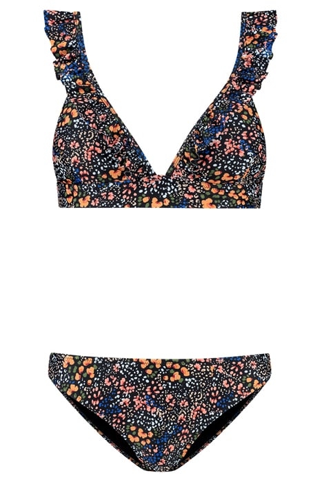 LADIES BOBBY BIKINI SET SPOTTED FLOWER BLACK SPOTTED FLOWER 4