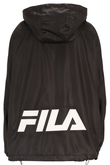 K-WAY WITH SEAM DETAILS AND LOGO ON THE BACK BLACK 5