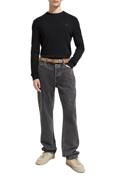 RECYCLED LEATHER BELT WITH PRINTED BACKSIDE CAMEL 3