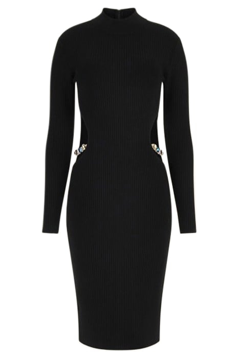 TILLY BANDAGE DRESS JET BLACK 4