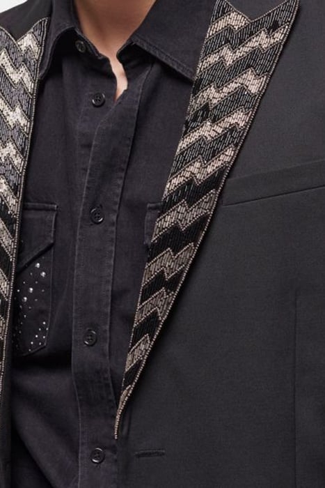 VESTE BRODEE A REVERS BLACK 5