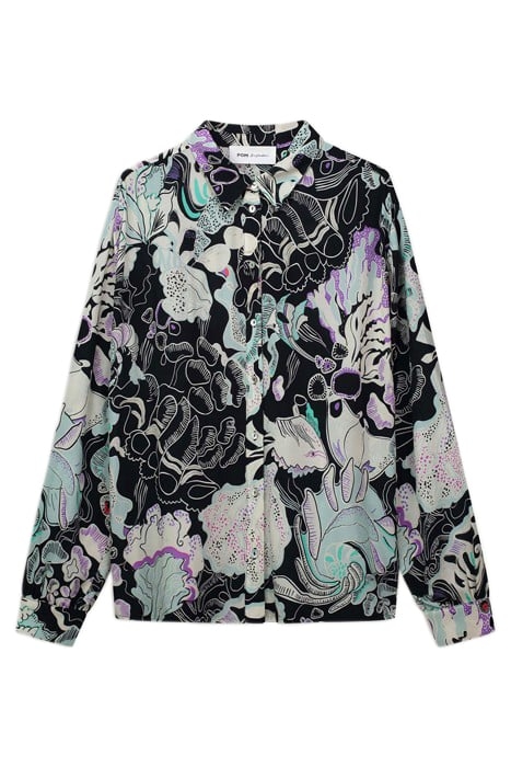 BLOUSE - MILLY ISLAND LIFE MULTI COLOUR 1