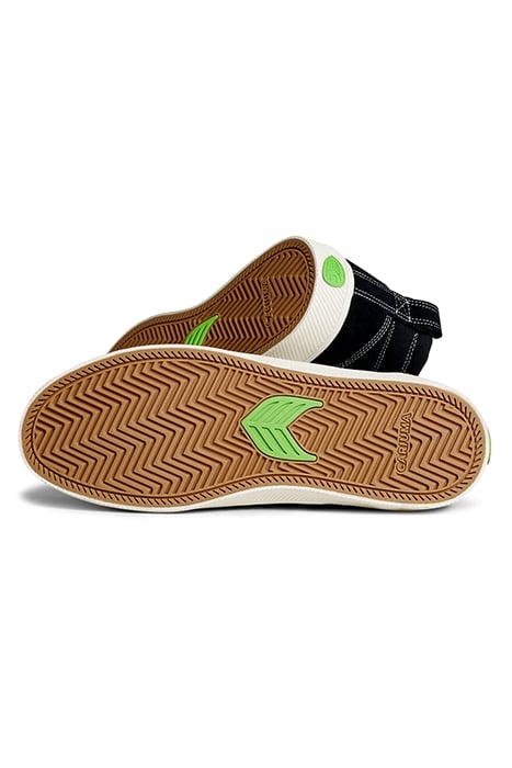 UNISEX CATIBA PRO HIGH SKATE BLACK SUEDE AND CANVAS SNEAKER 4