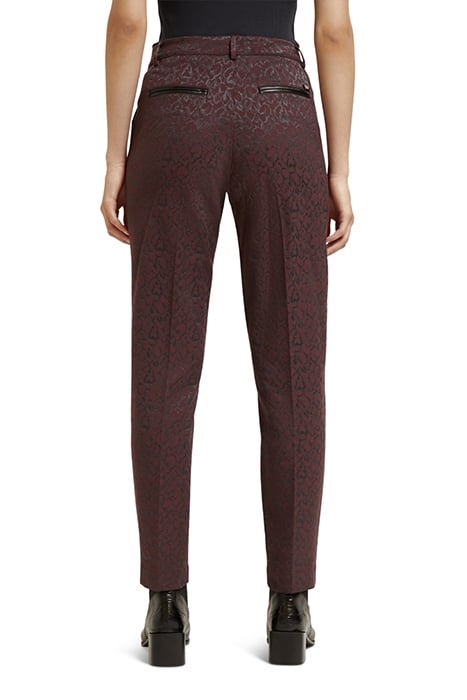 LOWRY - MID RISE LEOPARD JACQUARD PANT LEOPARD JACQUARD BORD 2