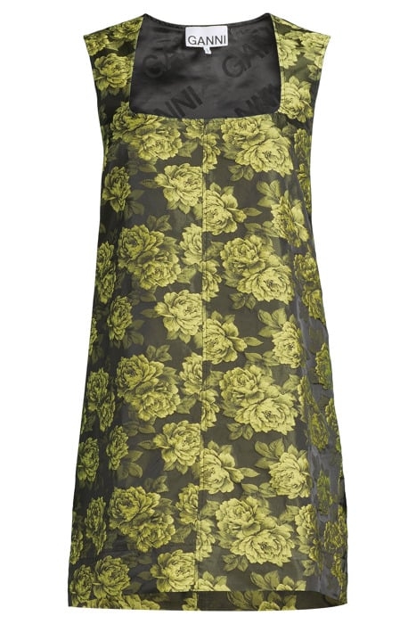 JACQUARD SUITING MINI DRESS LEMON ZEST 3