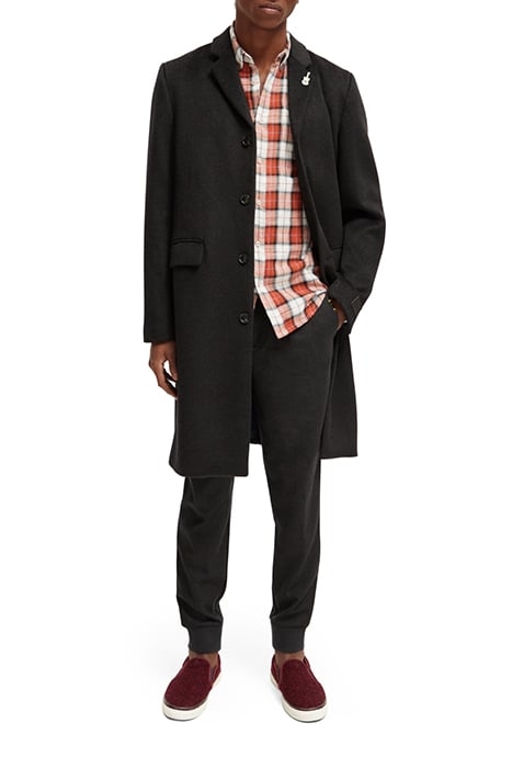 CLASSIC WOOL BLEND OVERCOAT CHARCOAL MELANGE 2