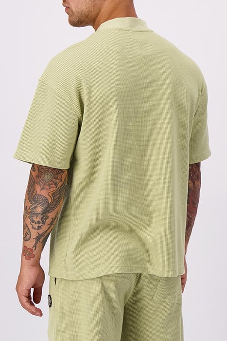 MONOGRAM WAFFLE TEE GREEN 4