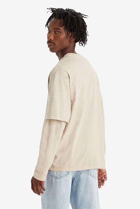 LS LONG-SLEEVED T-SHIRT BEIGE 2