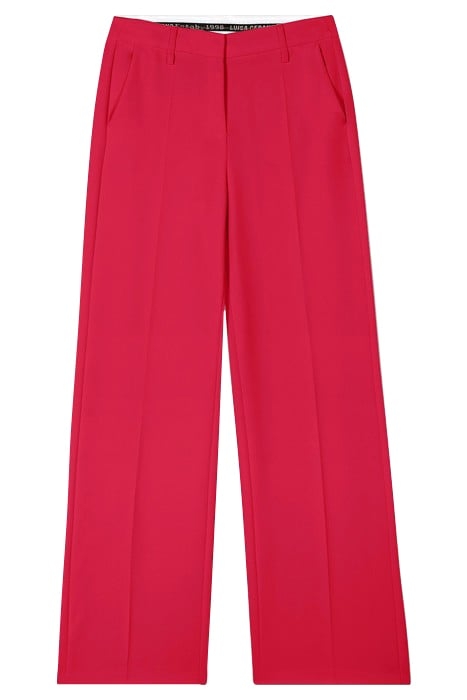 WIDELEG CRÊPE PANTS BRIGHT RED 3