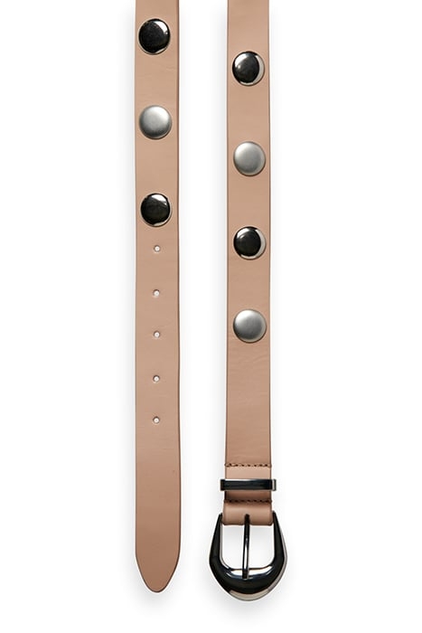 LARGE STUDDED WAIST BELT DUSTY PINK 2