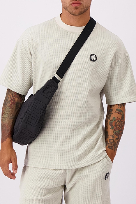 MONOGRAM WAFFLE TEE GREY 4