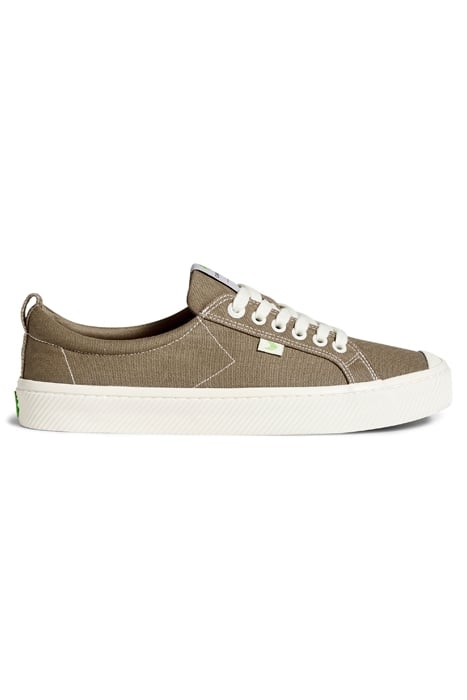 UNISEX OCA LOW BURNT SAND CANVAS CONTRAST THREAD SNEAKER 1