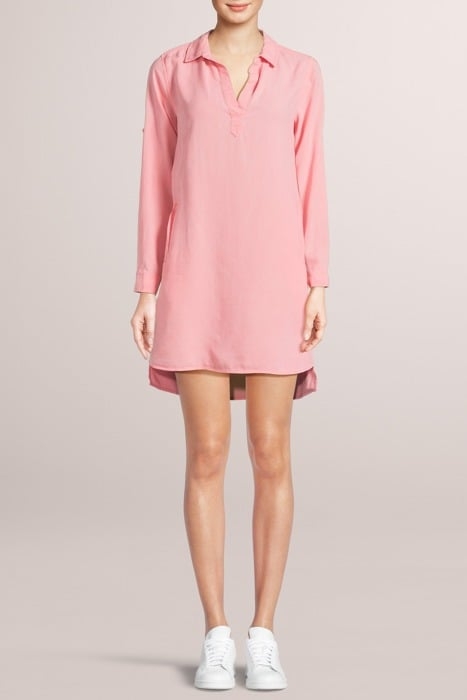 LONG SLEEVE A-LINE DRESS BLOSSOM PINK 1