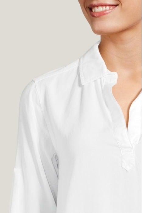 LONG SLEEVE A-LINE DRESS WHITE 4