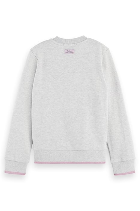 GIRLS REGULAR-FIT SEQUIN ARTWORK SWEATSHIRT GREY MELANGE 5