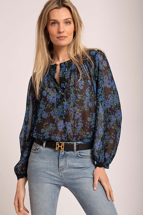 REMI BLOUSE CAMELIA FLOWER BLUE 1