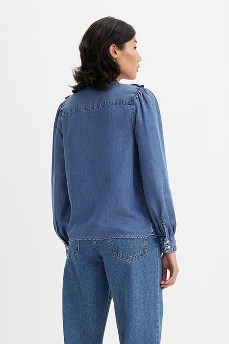 CARINNA BUTTON-DOWN SHIRT BLUE 2
