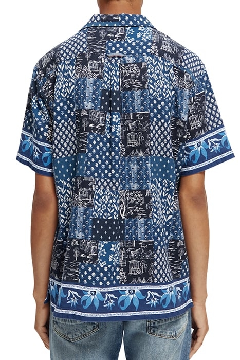 BASKET WEAVE SHORT-SLEEVED CAMP SHIRT COMBO A 2