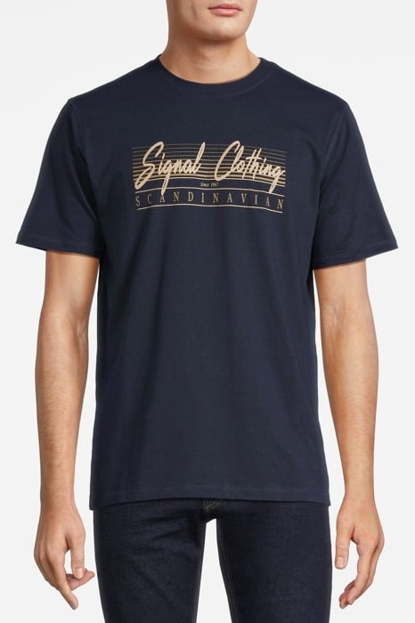 LIAMSI FRONT PRINT TEE+ DEEP MARINE 1