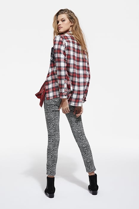 CHEMISE A CARREAUX ET POCHES CONSTRATEES RED 5