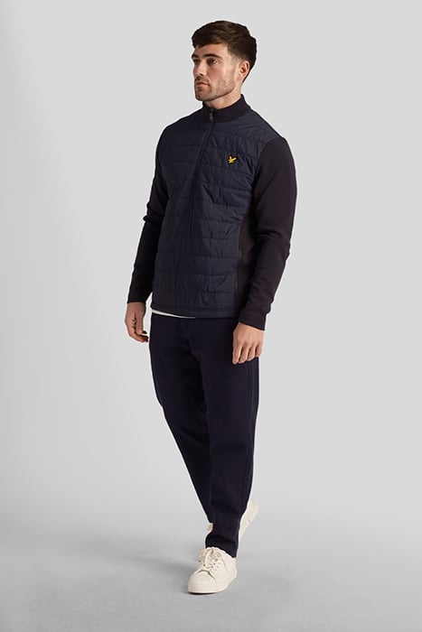 BAFFLE QUILTED QUARTER ZIP MIDLAYER DARK NAVY 4