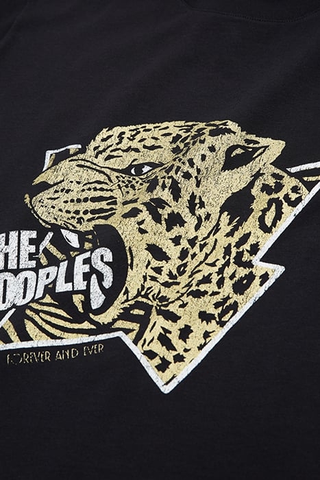 T-SHIRT MC TIGER BRODERIE BLACK-ANTIC GOLD 8