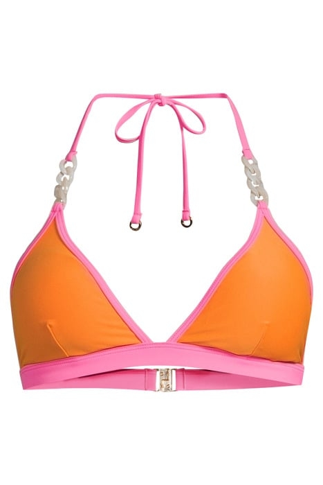 RUTHA-NEON BIKINI TOP ORANGE/PINK 3