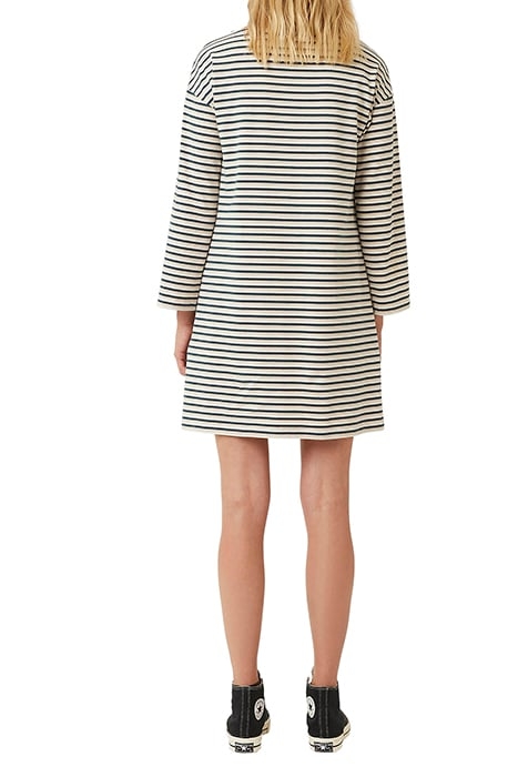 BOBBIE STRIPE LS BOAT NK DRS RED 3