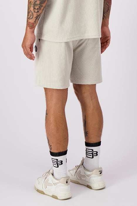MONOGRAM WAFFLE SHORTS GREY 4