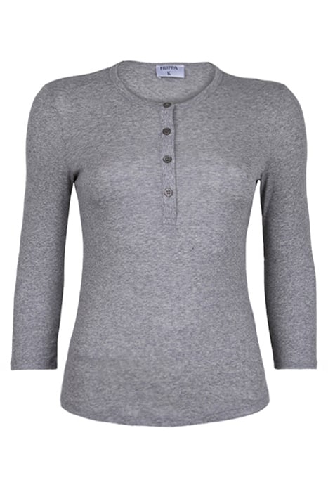 BUTTON JERSEY TOP LIGHT GREY 1