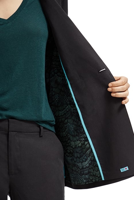 DRAPEY DOUBLE BREASTED BLAZER CHARCOAL 7