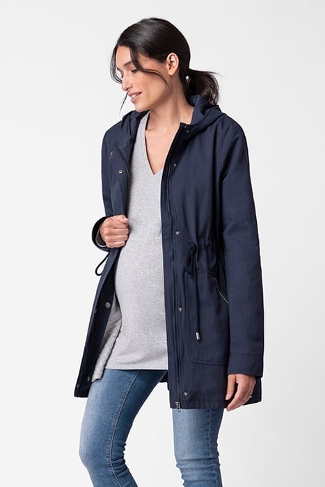 MATERNITY UTILITY JACKET BLUE 1