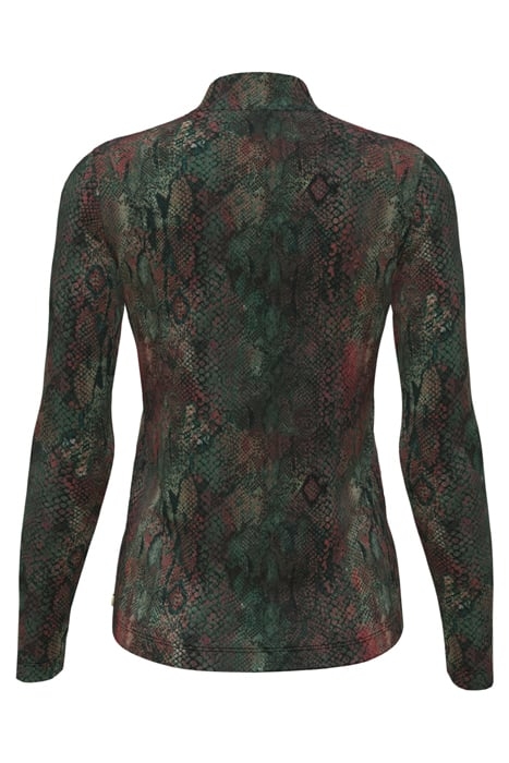 ALL OVER PRINTED MOCKNECK LONG SLEEVED SHIRT SNAKE 5