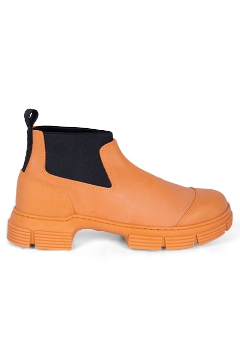 RECYCLED RUBBER CROP CITY BOOT VIBRANT ORANGE 1