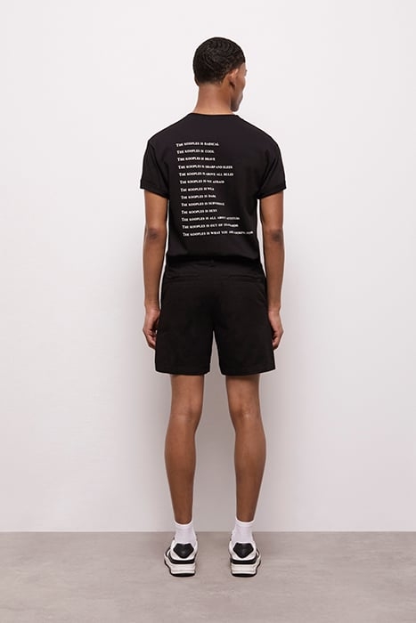 SHORT EN COTON NOIR BLACK 2