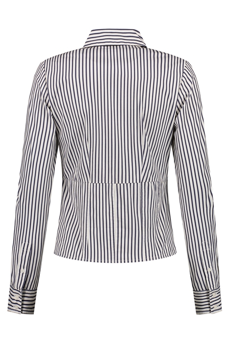 RUSTY SLIM STRIPE SHIRT WHITE NAVY 2