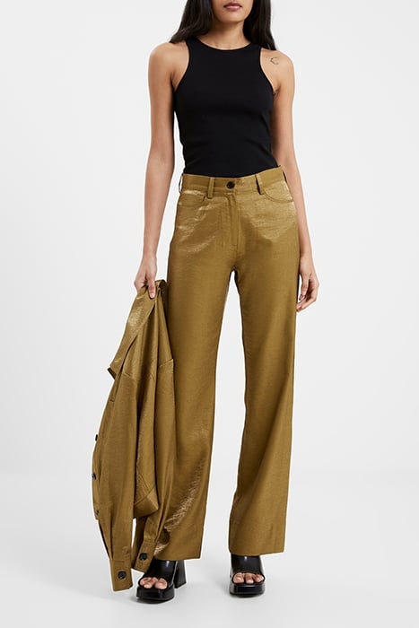CAMMIE SHIMMER TROUSERS BROWN 6