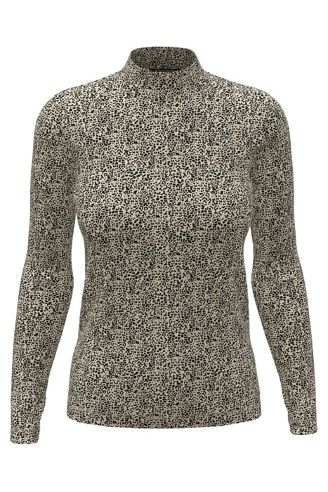 ALL OVER PRINTED MOCKNECK LONG SLEEVED SHIRT LEOPARD SPOT 4