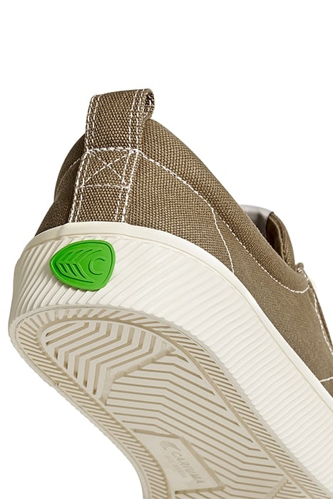 UNISEX OCA LOW BURNT SAND CANVAS CONTRAST THREAD SNEAKER 5