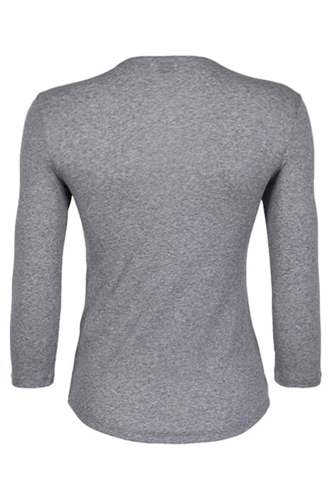 BUTTON JERSEY TOP LIGHT GREY 2