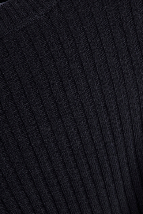 WOOL RIB SWEATER BLACK 3