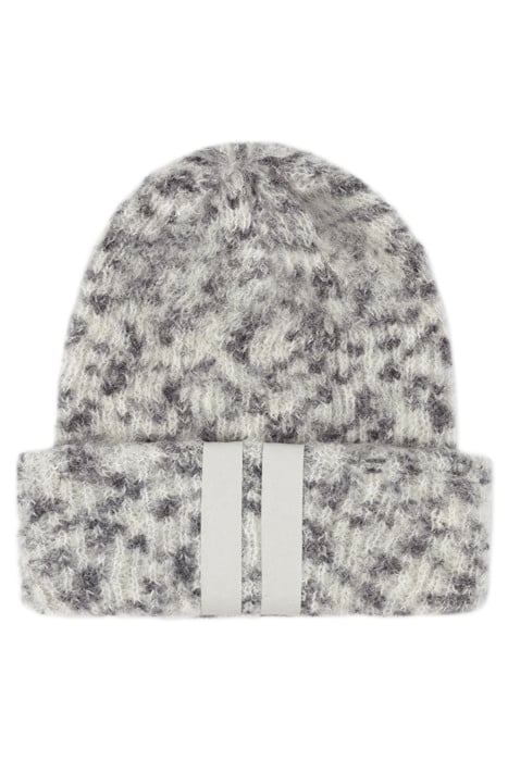 KNITTED BEANIE LEOPARD WARM WHITE 1