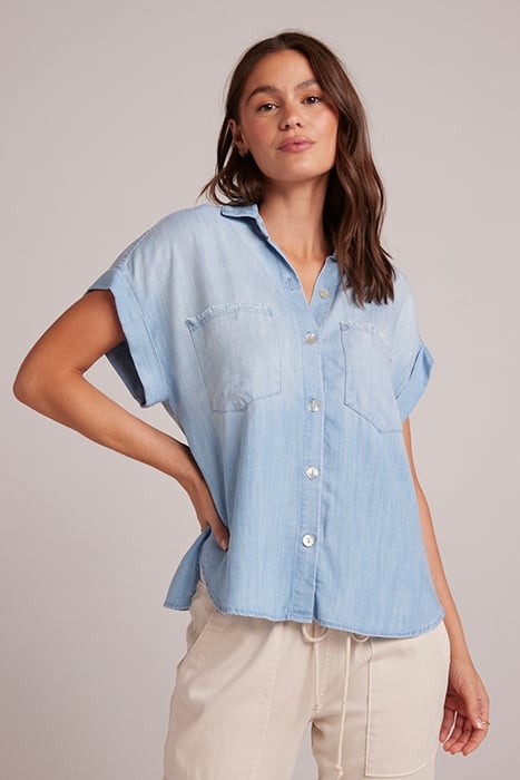 TWO POCKET SHORT SLEEVE SHIRT CARIBBEAN WASH 1