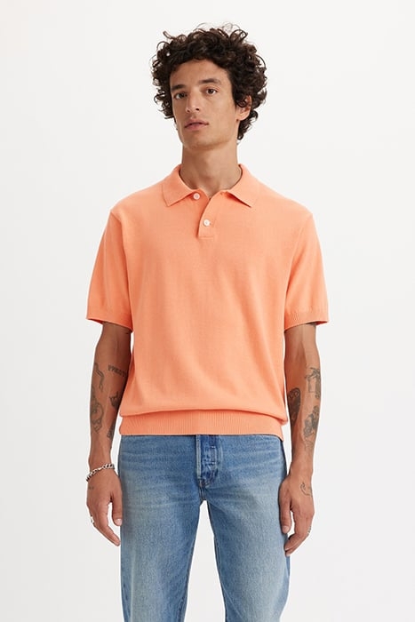 SWEATER POLO SHIRT ORANGE 1