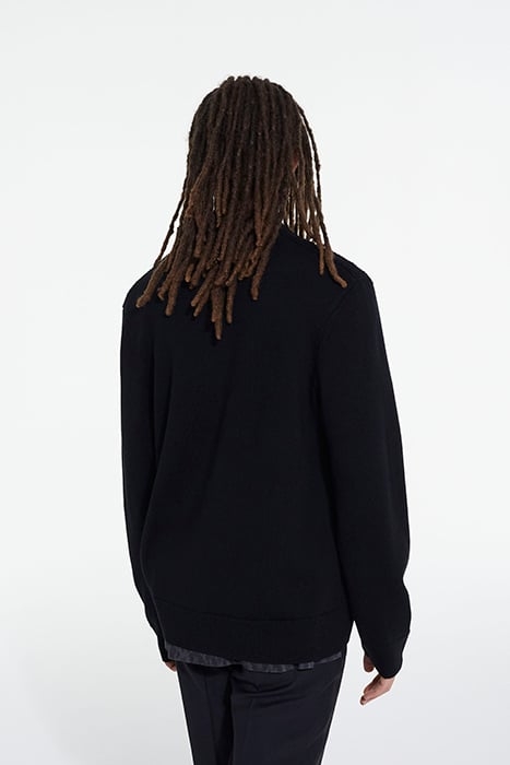 CARDIGAN AVEC DETAILS POINT BLACK 2