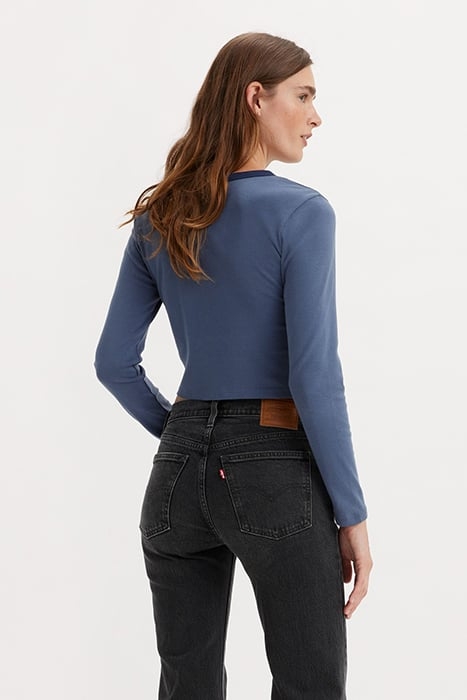 GRAPHIC LONG-SLEEVED TOP BLUE 2